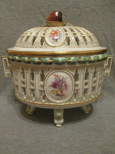 Meissen Chestnut Basket 19th Century