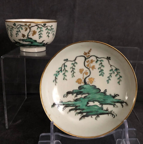 Bol à thé et soucoupe en porcelaine Cozzi 1775