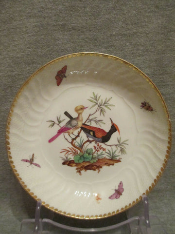 Soucoupe ornithologique en porcelaine KPM Berlin. Années 1700 (2 sur 2)