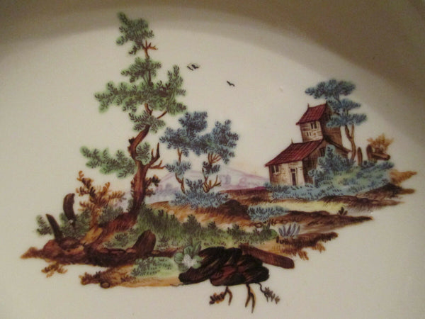 Hochst Porcelain, Scenic Saucer. 1700's