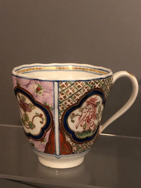 Tasse à Café De Style Oriental En Porcelaine Derby 18ème C Très Rare 1784