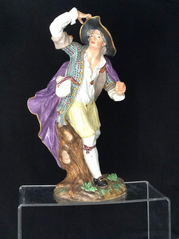 Meissen Porcelain Figurine of " The Wanderer 19th C, Very Rare Ex- Sothebys