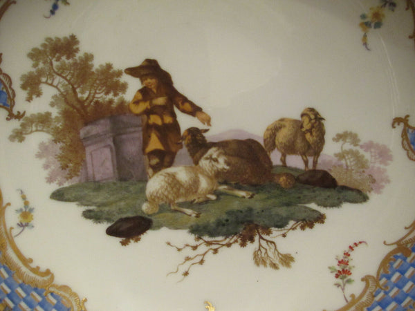 Meissen Marcolini Shepherd Scene Saucer.