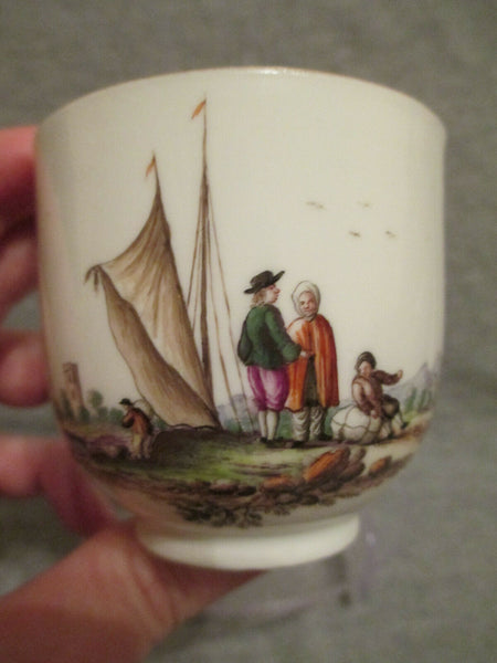 Meissener Porzellan, Kauffahrtei-Tasse und Untertasse 1745