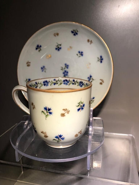 Nyon Porcelain Floral Cup & Saucer 1781