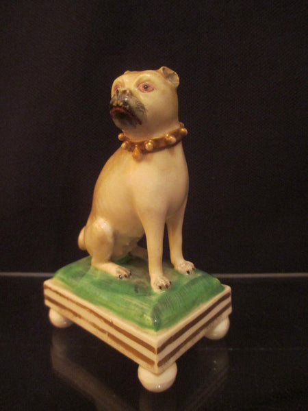 Derby Porcelain Pug on Ball Feet - 1820