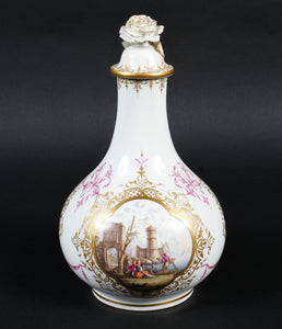 Flacon à Parfum Scénique Marcolini En Porcelaine De Meissen 1774 - 1813