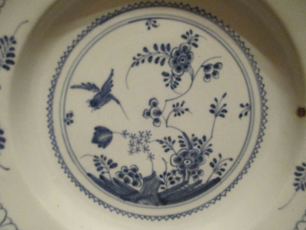 Kassel Porcelain Rock & Bird Pattern Soup Plate Extremely Rare 1770 (2)