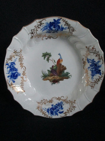 Tournai-Porzellan (Haager dekoriert) Ornithologischer Suppenteller 1770 (Nr. 1) 