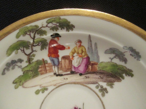 Soucoupe Tenniers En Porcelaine De Meissen (3) 