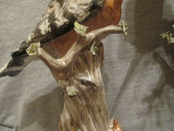 Meissen Matching Pair of Hoopoe Birds 19th C, 1st Class