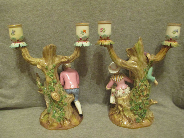 Meissen Candelabras, "The Egg Collectors