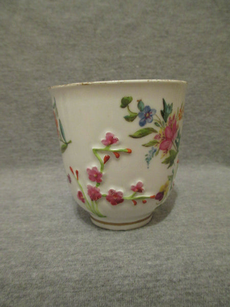 Meissen Floral Moulded Beaker 1st Class 18th C