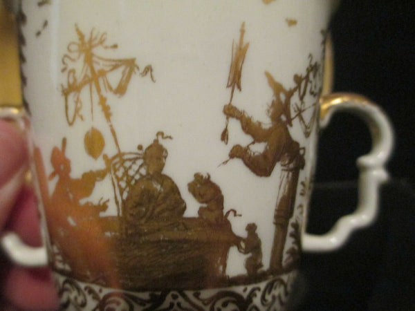 Meissener Porzellan Botteger Chinoiserie Becher und Untertasse 1725 