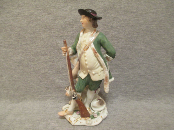 Meissen Porcelain, Hunter Figurine 18th C