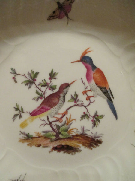 Soucoupe ornithologique en porcelaine KPM Berlin. Années 1700 (1 sur 2)