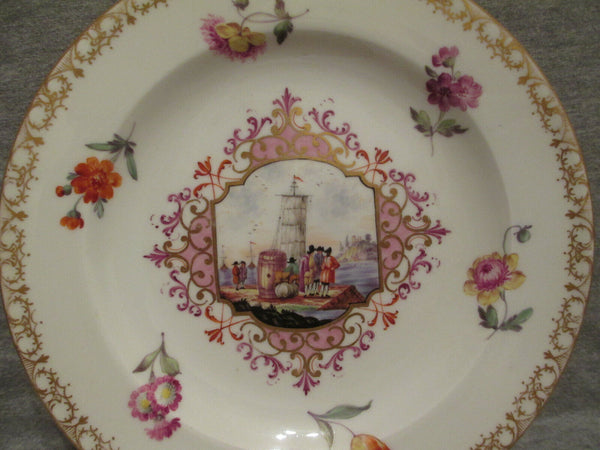 Meissen kauffahrtei Plate 1st Class 18th Century