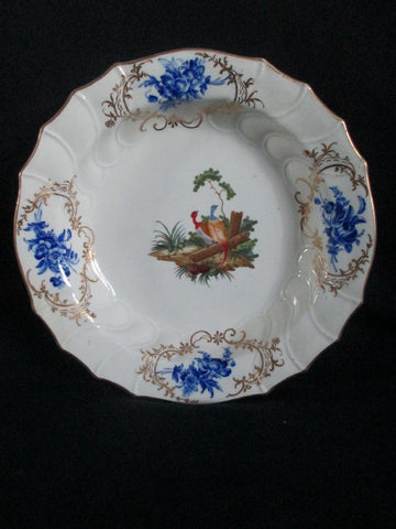 Assiette creuse ornithologique en porcelaine de Tournai (décorée par la Haye) 1770 (n° 2) 