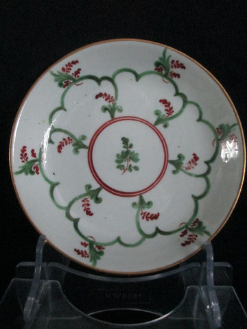 Soucoupe Florale En Porcelaine Cozzi 1770 