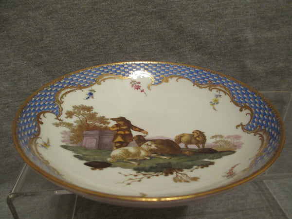 Meissen Marcolini Shepherd Scene Saucer.