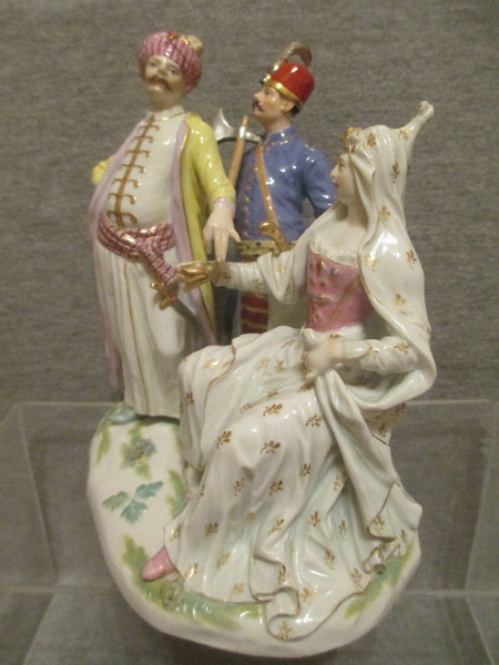 Royals turcs de Meissen avec garde.