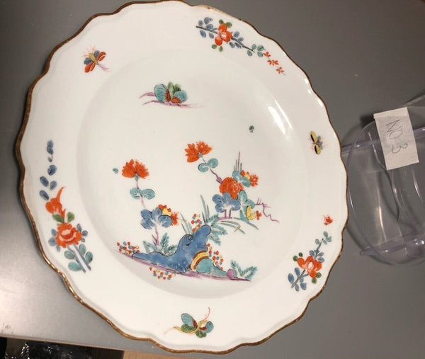 Meissen Porcelain Kakiemon Plate with Butterflies 1735 (No 3)