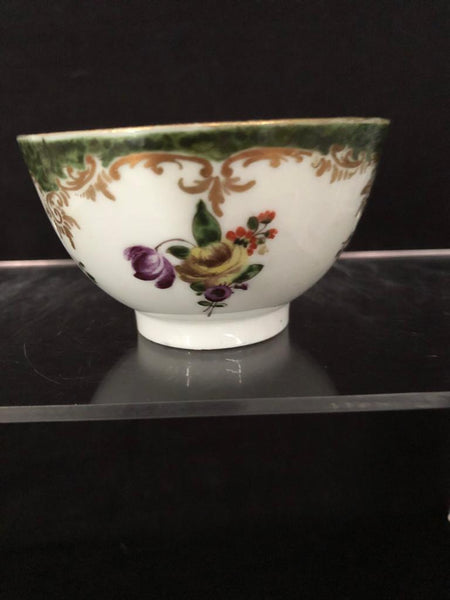 Bol à Thé Floral en Porcelaine Cozzi, 1770 - 1780