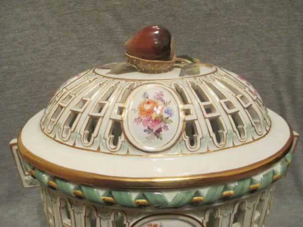 Meissen Chestnut Basket 19th Century