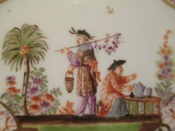 Meissener Porzellan, Chinoiserie-Untertasse, 1730er Jahre