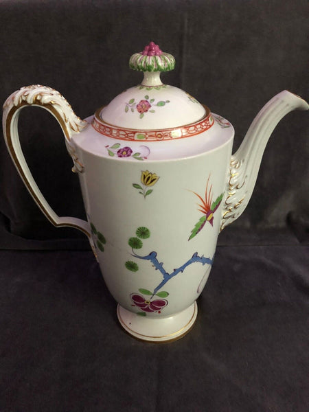 Cafetière florale kakiemon en porcelaine de Meissen 1ère classe Marcolini 