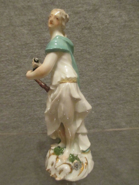 Figure d'Astronomie en Porcelaine de Meissen, Uranie. 18ème siècle.