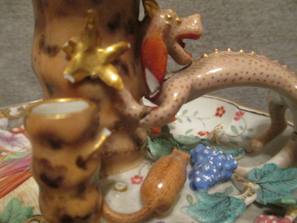 Meissen Porcelain  Chinoiserie Chamber Stick,  Rare.