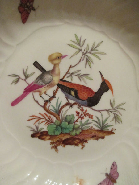 Soucoupe ornithologique en porcelaine KPM Berlin. Années 1700 (2 sur 2)