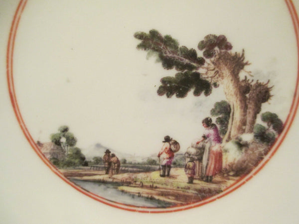 Meissen Scenic Saucer 18th Century