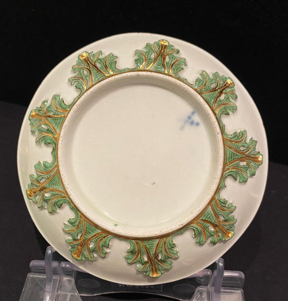 Meissen Saucer with Moulded Acanthus Leaves 1725 Johann Friedrich Metzsch