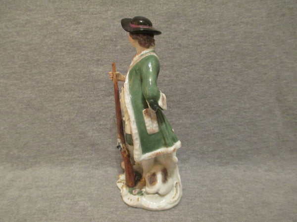 Meissen Porcelain, Hunter Figurine 18th C