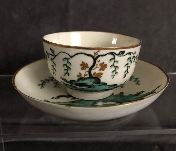 Cozzi Porzellan-Teeschüssel und Untertasse, 1775