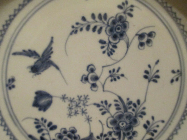 Assiette creuse à motif roche et oiseau en porcelaine de Kassel extrêmement rare 1770 (2)