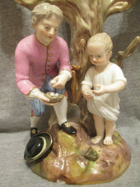 Meissen Candelabras, "The Egg Collectors