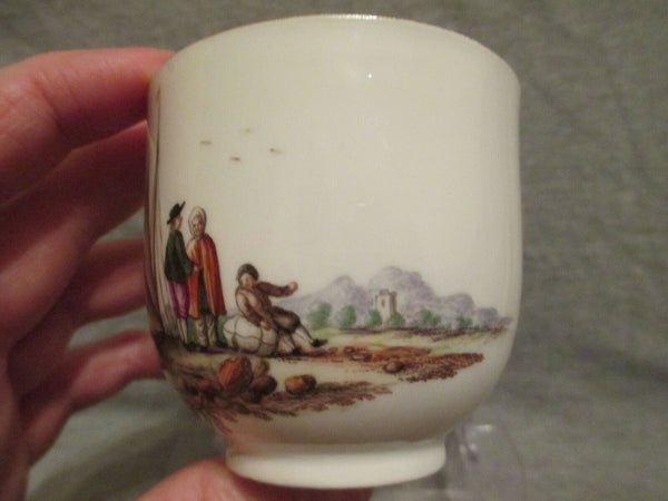 Porcelaine De Meissen, Tasse Et Soucoupe Kauffahrtei 1745