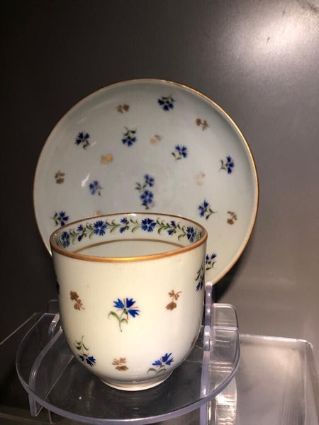 Nyon Porcelain Floral Cup & Saucer 1781