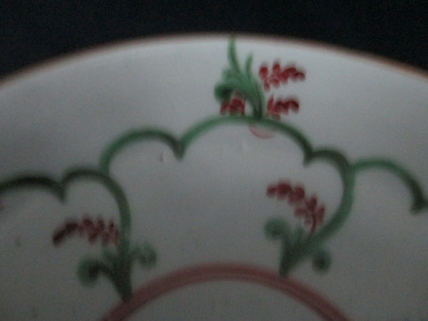 Soucoupe Florale En Porcelaine Cozzi 1770 