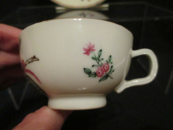 Chinese Porcelain Dutch Decorated Armorial Cup and Saucer 1777 - 1778. VERY RARE