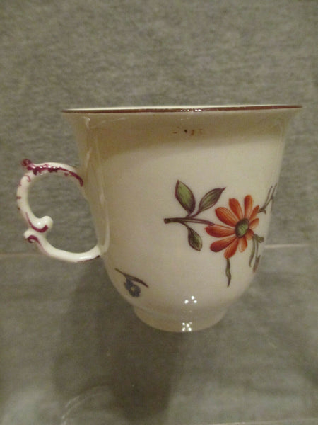 Meissener Holzschnitt-Blumenbecher aus Porzellan, 1. Klasse, 1740