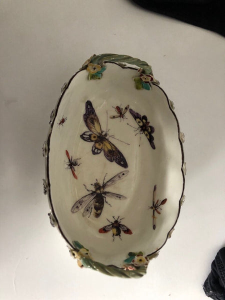 Derby Porcelain Moulded Basket with Flowers & Bugs 1760 x 2