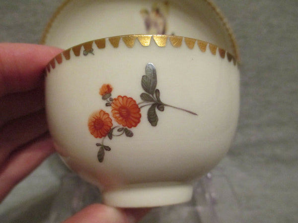 Zurich Porcelain, Floral Tea Bowl & Saucer, Circa 1770 (1 of 2)