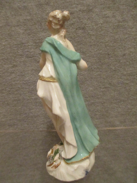 Figure d'Astronomie en Porcelaine de Meissen, Uranie. 18ème siècle.