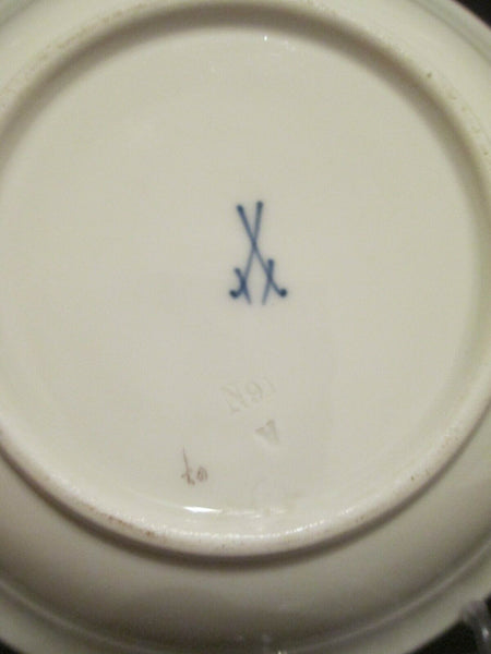 Meissen Porcelain  Tenniers Saucer (1)