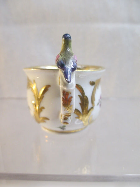 Tasse ornithologique en porcelaine de Vienne avec poignée d'oiseau (No2)