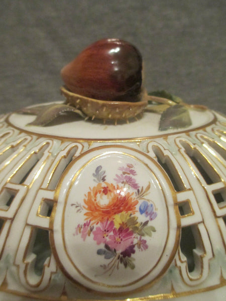 Meissen Chestnut Basket 19th Century